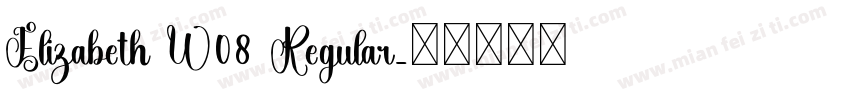 Elizabeth W08 Regular字体转换